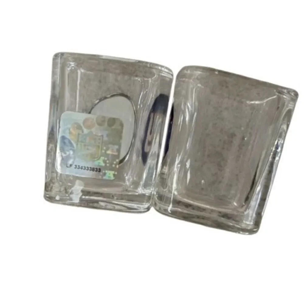 2 New York Giants Heavy Glass Shot Glasses